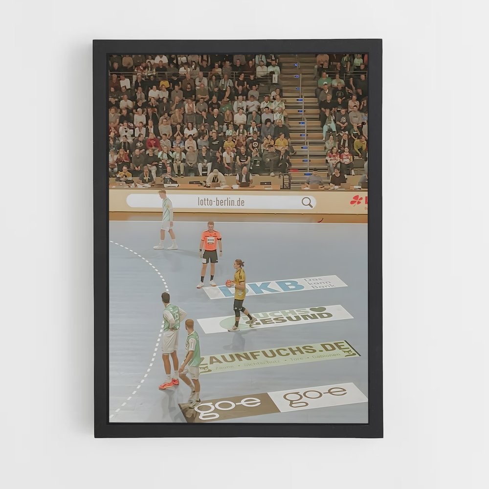 Poster Juri knorr dribbles – affiche Handball (vue 2)